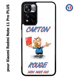 Coque pour Xiaomi Redmi Note 11 PRO version CN Arbitre Carton Rouge