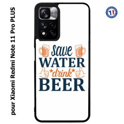 Coque pour Xiaomi Redmi Note 11 PRO version CN Save Water Drink Beer Humour Bière