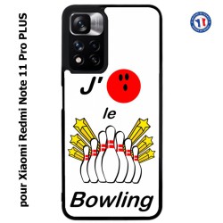 Coque pour Xiaomi Redmi Note 11 PRO PLUS J'aime le Bowling