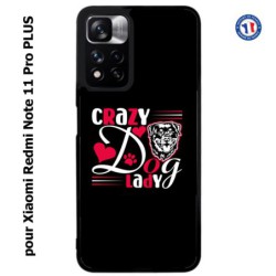 Coque pour Xiaomi Redmi Note 11 PRO version CN Crazy Dog Lady - Chien