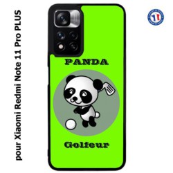 Coque pour Xiaomi Redmi Note 11 PRO version CN Panda golfeur - sport golf - panda mignon