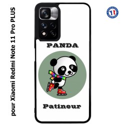 Coque pour Xiaomi Redmi Note 11 PRO PLUS Panda patineur patineuse - sport patinage