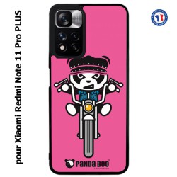 Coque pour Xiaomi Redmi Note 11 PRO version CN PANDA BOO© Moto Biker - coque humour