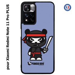 Coque pour Xiaomi Redmi Note 11 PRO PLUS PANDA BOO© Ninja Boo noir - coque humour