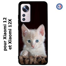 Coque pour Xiaomi 12 et Xiaomi 12X Bébé chat tout mignon - chaton yeux bleus