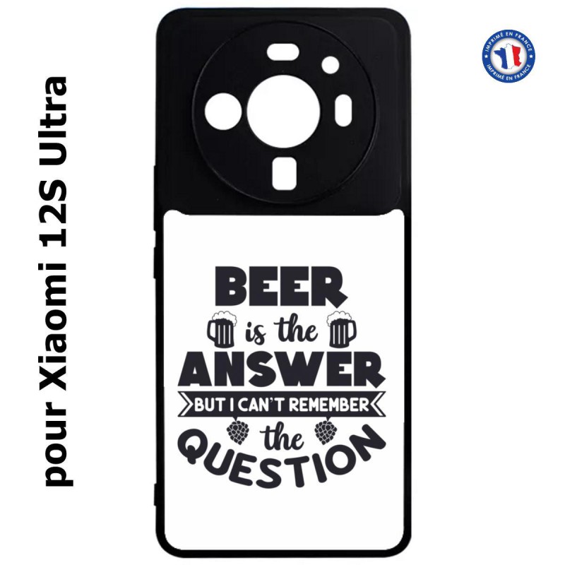Coque pour Xiaomi 12S Ultra Beer is the answer Humour Bière