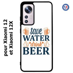 Coque pour Xiaomi 12 et Xiaomi 12X Save Water Drink Beer Humour Bière