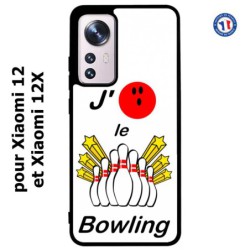 Coque pour Xiaomi 12 et Xiaomi 12X J'aime le Bowling