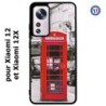 Coque pour Xiaomi 12 et Xiaomi 12X Cabine téléphone Londres - Cabine rouge London
