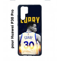 Coque noire pour Huawei P30 Pro Stephen Curry Golden State Warriors Basket 30