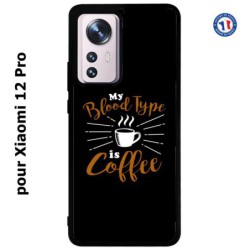 Coque pour Xiaomi 12 Pro My Blood Type is Coffee - coque café