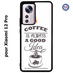 Coque pour Xiaomi 12 Pro Coffee is always a good idea - fond blanc
