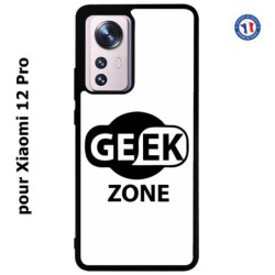 Coque pour Xiaomi 12 Pro Logo Geek Zone noir & blanc