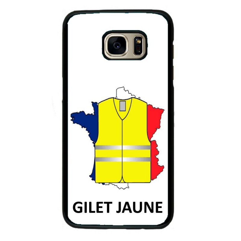 Coque noire pour Samsung i8160 France Gilets Jaunes - manifestations Paris