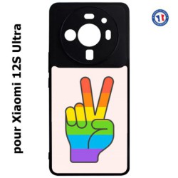 Coque pour Xiaomi 12S Ultra Rainbow Peace LGBT - couleur arc en ciel Main Victoire Paix LGBT