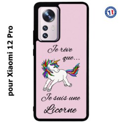 Coque pour Xiaomi 12 Pro Je rêve que je suis une Licorne