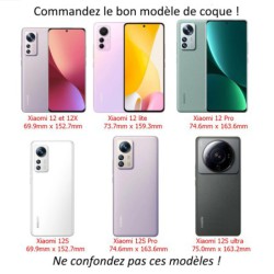 Coque pour Xiaomi 12 et Xiaomi 12X Logo Normandie - Écusson Normandie - 2 léopards - coque noire TPU souple
