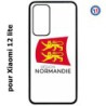 Coque pour Xiaomi 12 lite Logo Normandie - Écusson Normandie - 2 léopards