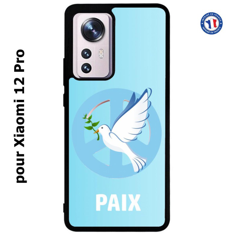 Coque pour Xiaomi 12 Pro blanche Colombe de la Paix
