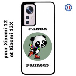 Coque pour Xiaomi 12 et Xiaomi 12X Panda patineur patineuse - sport patinage