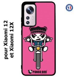 Coque pour Xiaomi 12 et Xiaomi 12X PANDA BOO© Moto Biker - coque humour