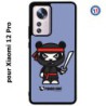 Coque pour Xiaomi 12 Pro PANDA BOO© Ninja Boo noir - coque humour