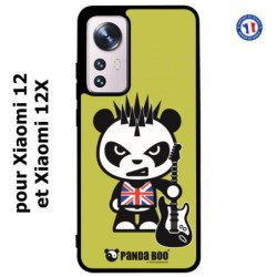 Coque pour Xiaomi 12 et Xiaomi 12X PANDA BOO© Punk Musique Guitare - coque humour