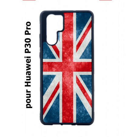 Coque noire pour Huawei P30 Pro Drapeau Royaume uni - United Kingdom Flag