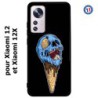 Coque pour Xiaomi 12 et Xiaomi 12X Ice Skull - Crâne Glace - Cône Crâne - skull art
