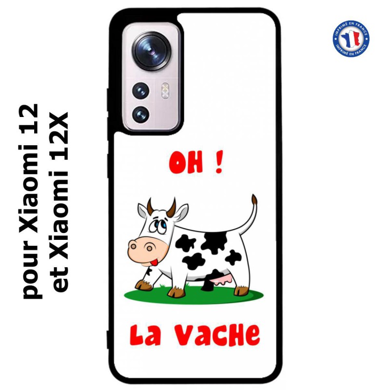 Coque pour Xiaomi 12 et Xiaomi 12X Oh la vache - coque humoristique