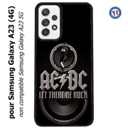 Coque pour Samsung Galaxy A23 (4G) groupe rock AC/DC musique rock ACDC