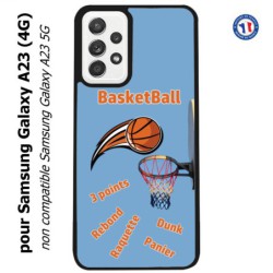 Coque pour Samsung Galaxy A23 (4G) fan Basket