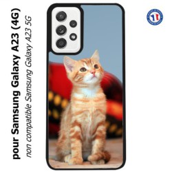 Coque pour Samsung Galaxy A23 (4G) Adorable chat - chat robe cannelle