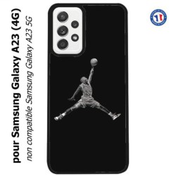 Coque pour Samsung Galaxy A23 (4G) Michael Jordan 23 shoot Chicago Bulls Basket