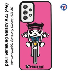 Coque pour Samsung Galaxy A23 (4G) PANDA BOO© Moto Biker - coque humour