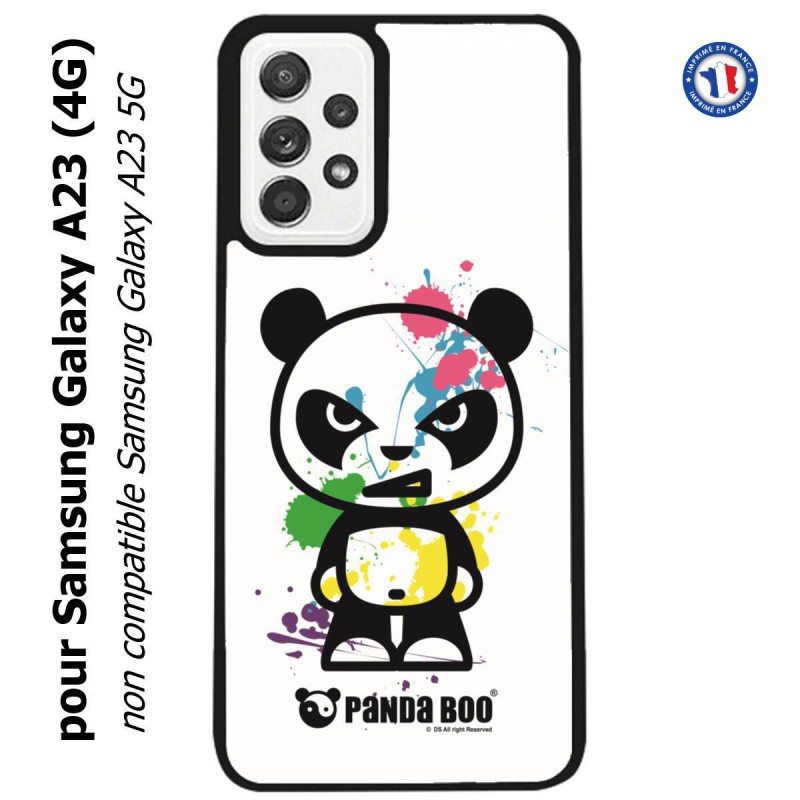 Coque pour Samsung Galaxy A23 (4G) PANDA BOO© paintball color flash - coque humour
