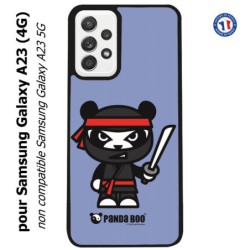 Coque pour Samsung Galaxy A23 (4G) PANDA BOO© Ninja Boo noir - coque humour