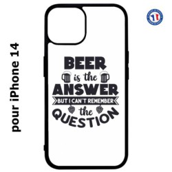 Coque pour iPhone 14 Beer is the answer Humour Bière