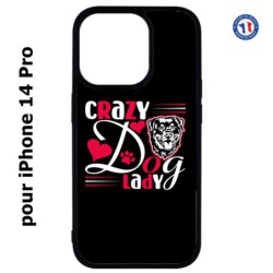 Coque pour iPhone 14 Pro Crazy Dog Lady - Chien
