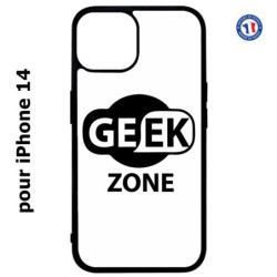 Coque pour iPhone 14 Logo Geek Zone noir & blanc