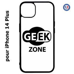 Coque pour iPhone 14 PLUS Logo Geek Zone noir & blanc