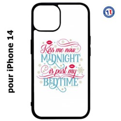 Coque pour iPhone 14 Kiss me now Midnight is past my Bedtime amour embrasse-moi