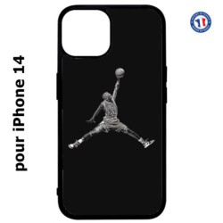 Coque pour iPhone 14 Michael Jordan 23 shoot Chicago Bulls Basket