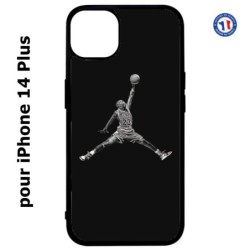 Coque pour iPhone 14 PLUS Michael Jordan 23 shoot Chicago Bulls Basket