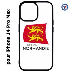 Coque pour iPhone 14 Pro MAX Logo Normandie - Écusson Normandie - 2 léopards