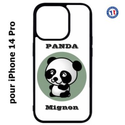Coque pour iPhone 14 Pro Panda tout mignon