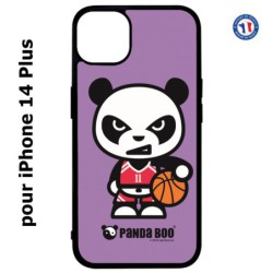 Coque pour iPhone 14 PLUS PANDA BOO© Basket Sport Ballon - coque humour