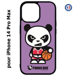 Coque pour iPhone 14 Pro MAX PANDA BOO© Basket Sport Ballon - coque humour