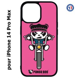 Coque pour iPhone 14 Pro MAX PANDA BOO© Moto Biker - coque humour