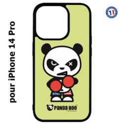 Coque pour iPhone 14 Pro PANDA BOO© Boxeur - coque humour